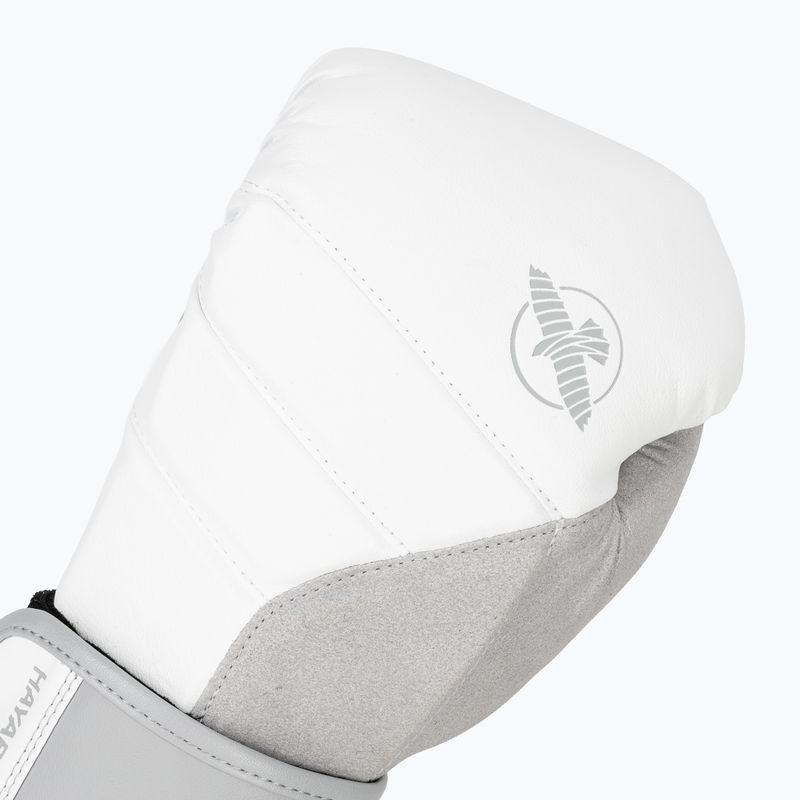 Hayabusa T3 white/grey boxing gloves 5