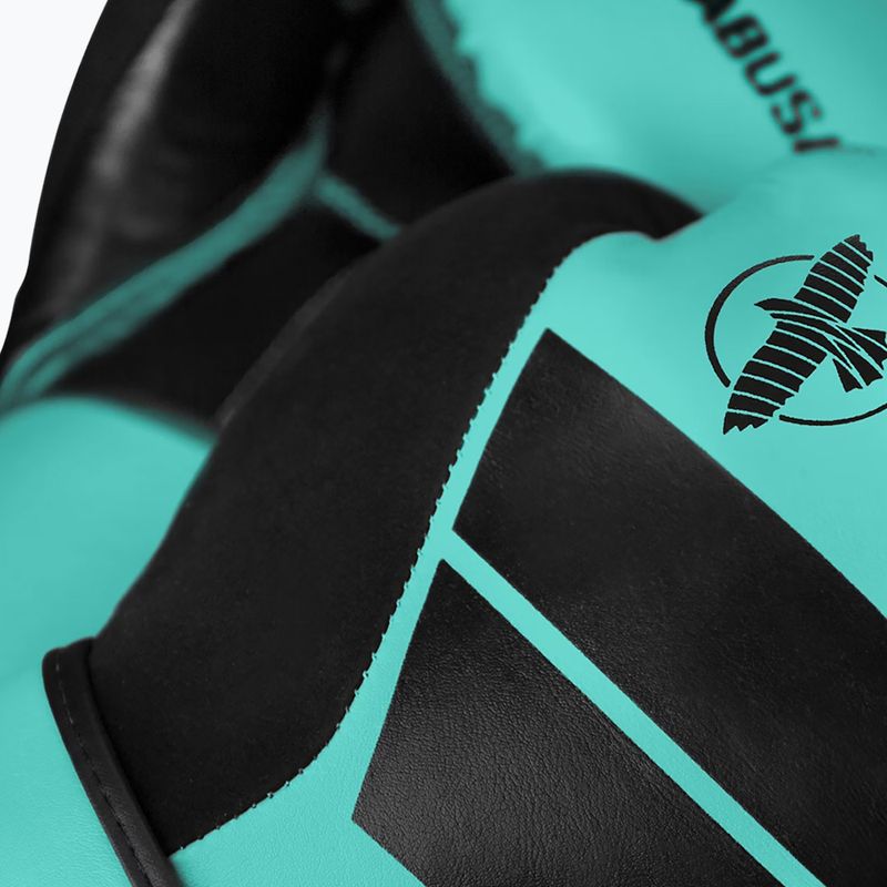 Hayabusa S4 teal boxing gloves 5