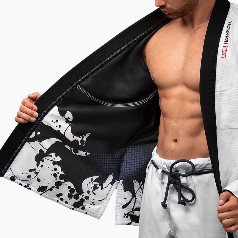 GI to Brazilian jiu-jitsu Hayabusa Marvel Venom white 4