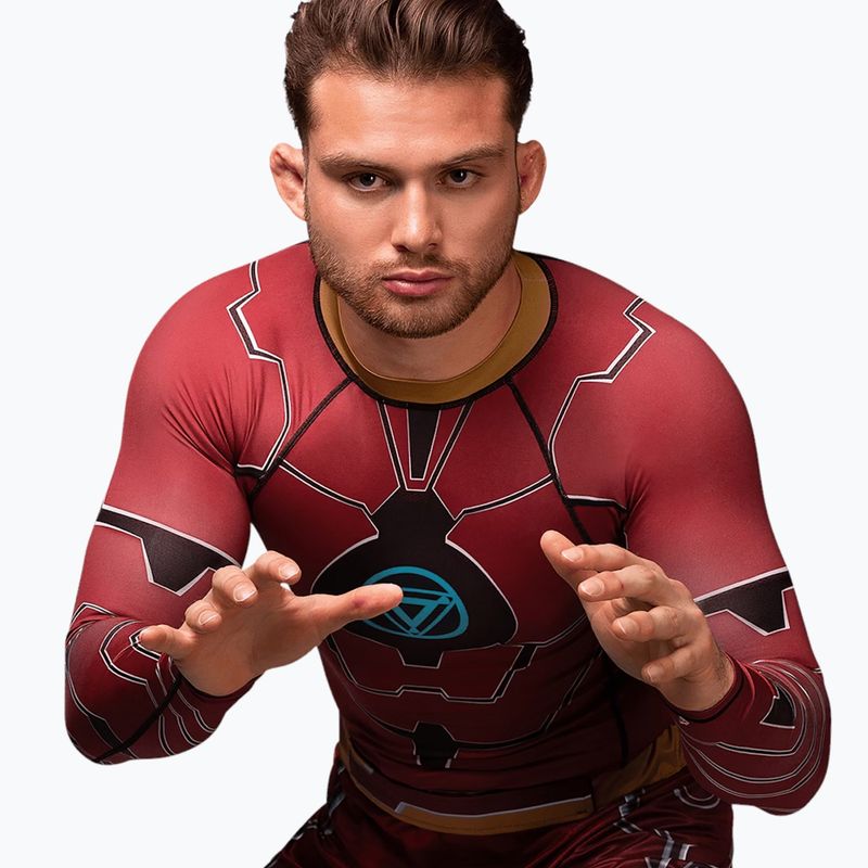Hayabusa men's longsleeve rashguard Marvel's Iron Man red 3