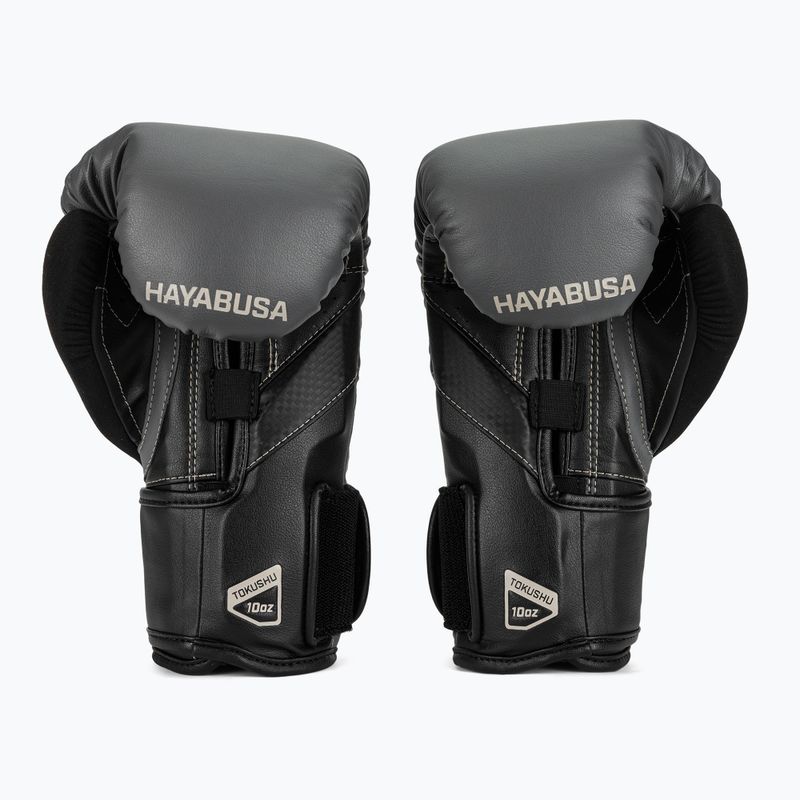 Hayabusa T3 charcoal/black boxing gloves 3