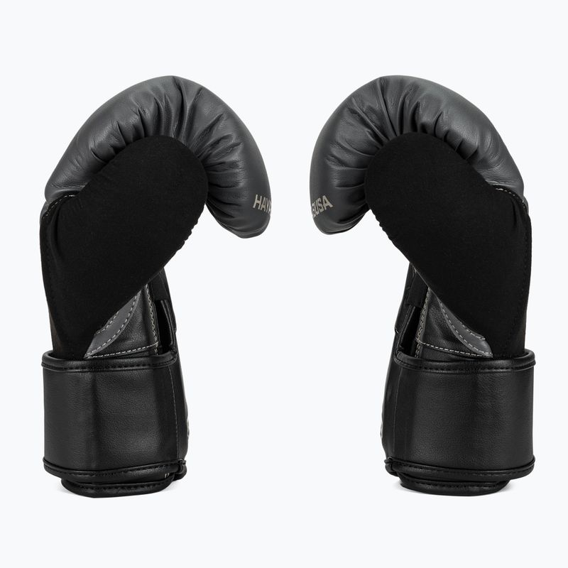 Hayabusa T3 charcoal/black boxing gloves 4