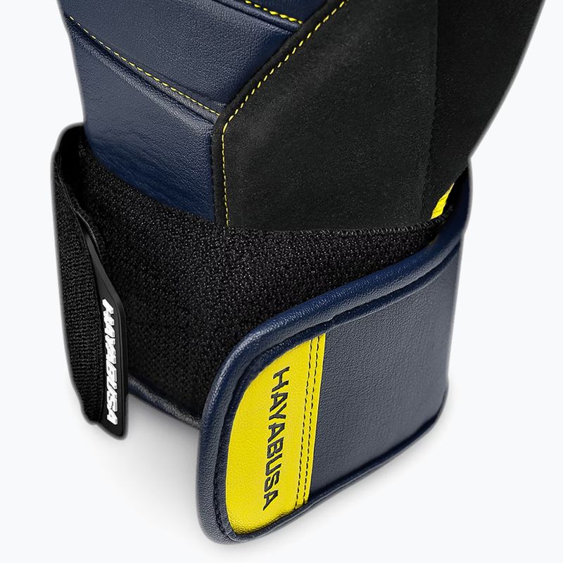 Hayabusa T3 navy/yellow boxing gloves 2