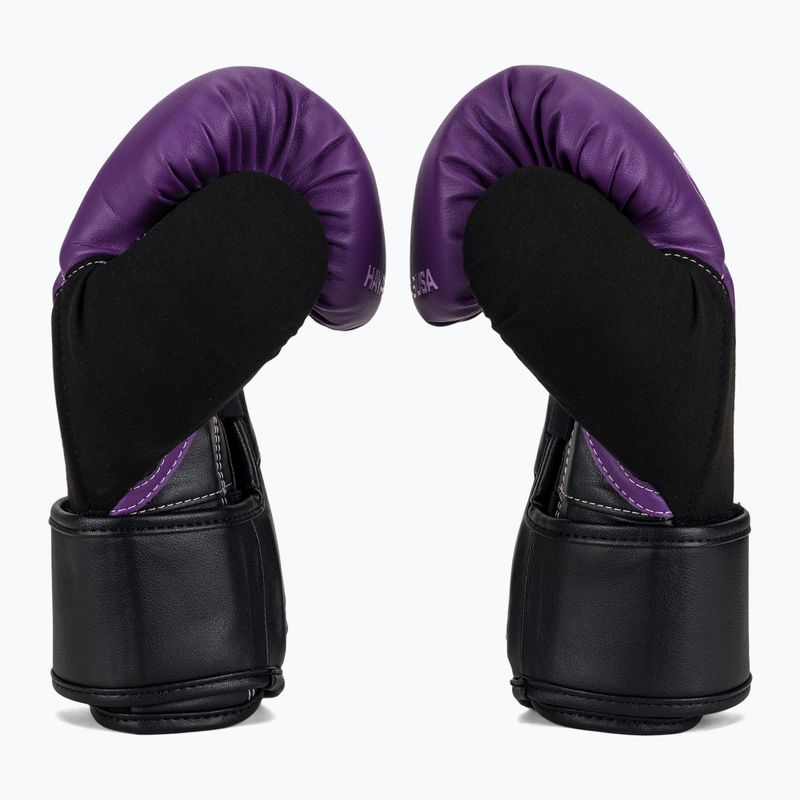 Hayabusa T3 purple/black boxing gloves 4