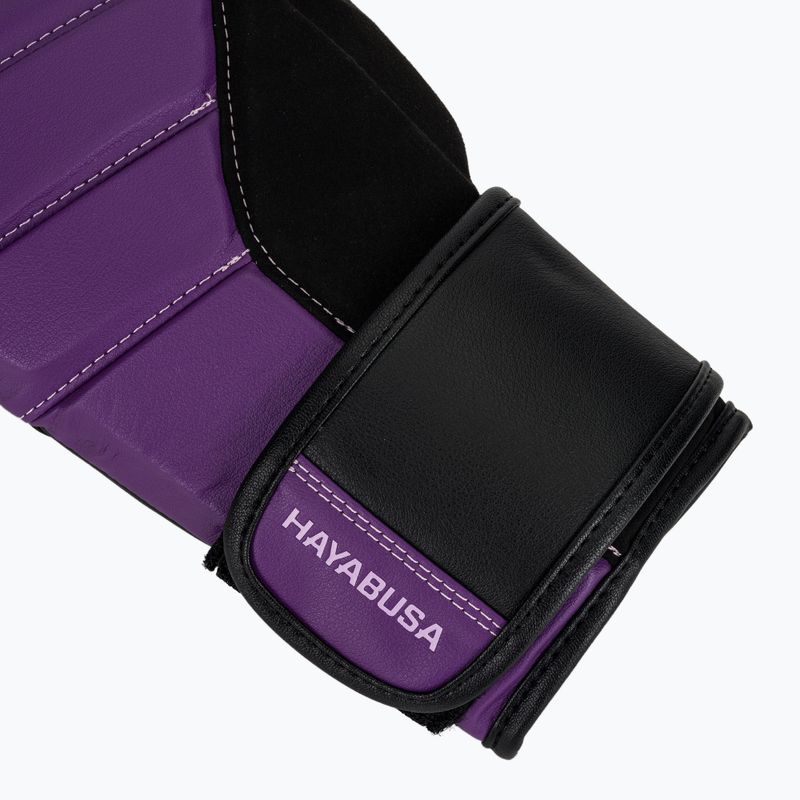 Hayabusa T3 purple/black boxing gloves 6