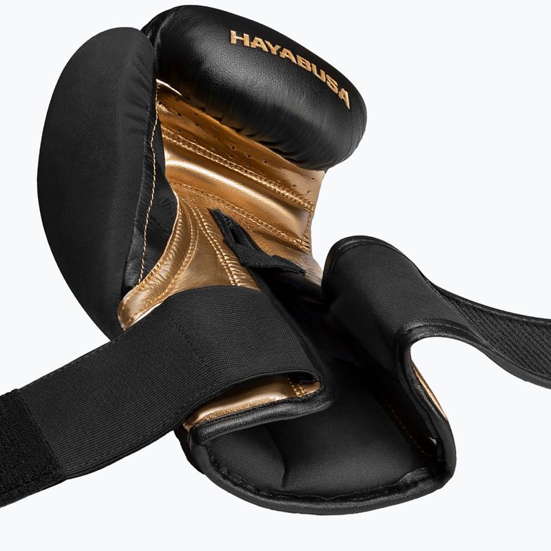 Hayabusa T3 black/gold boxing gloves 10