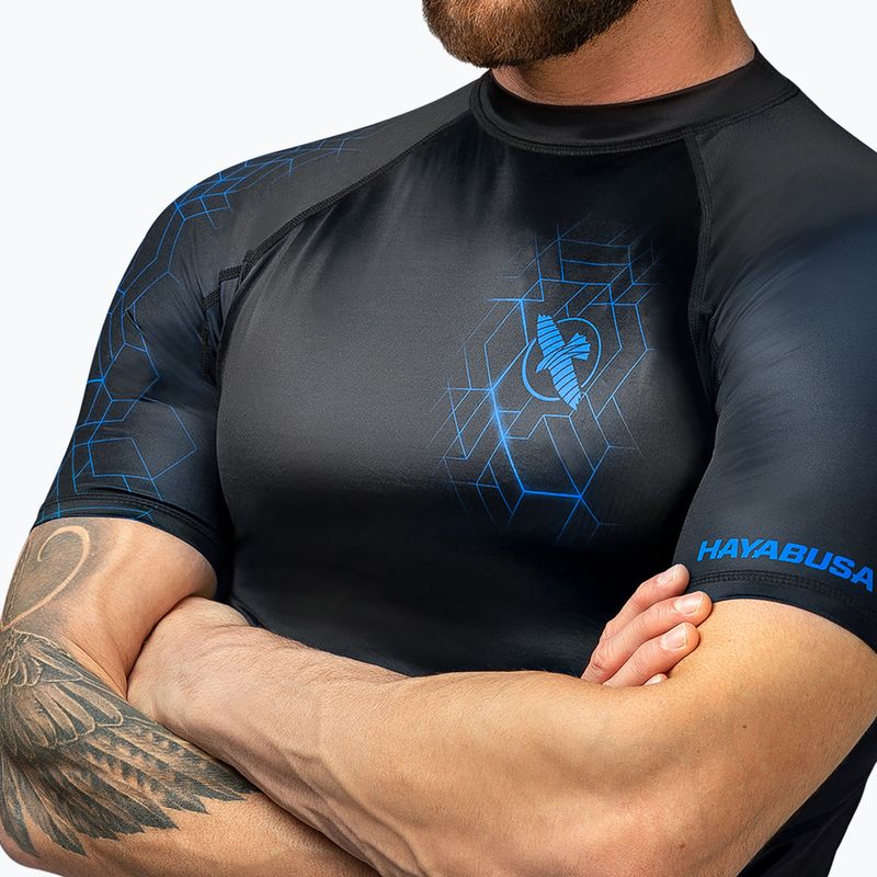 Men's Hayabusa Geo Rashguard Shortsleeve blue 3