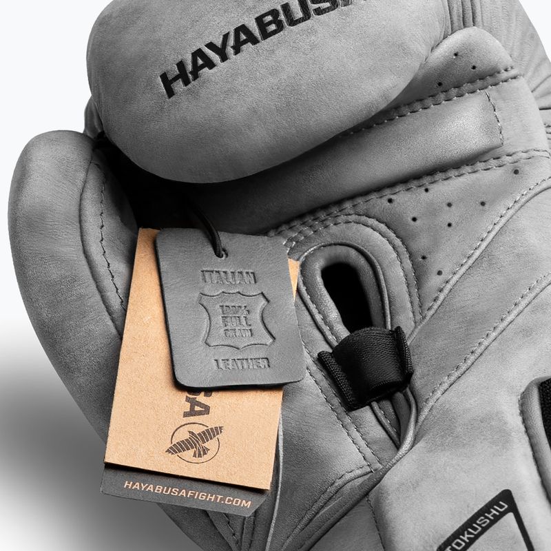 Hayabusa T3 LX slate boxing gloves 7