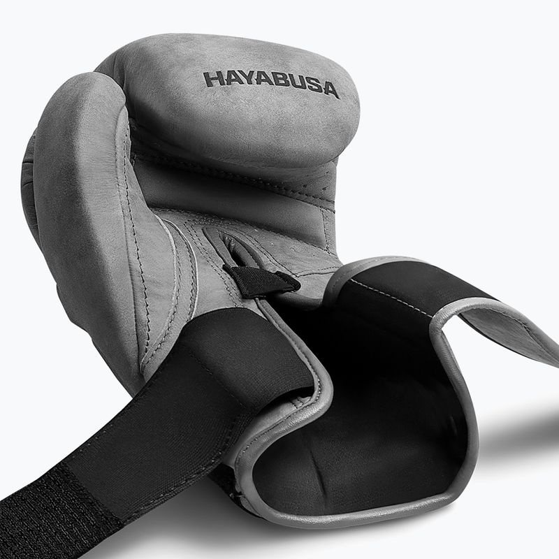 Hayabusa T3 LX slate boxing gloves 8