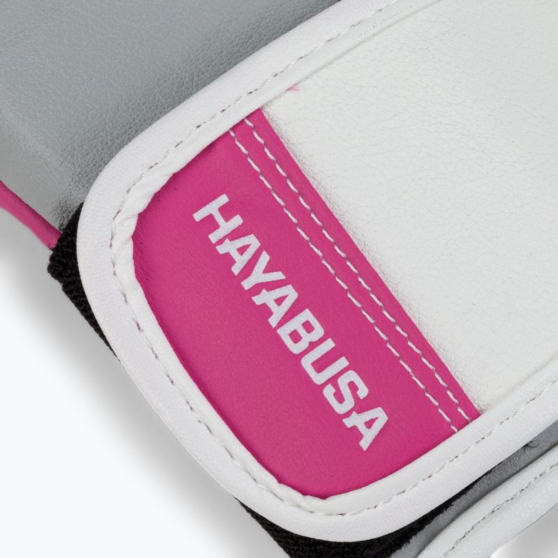 Hayabusa T3 boxing gloves white and pink T314G 6