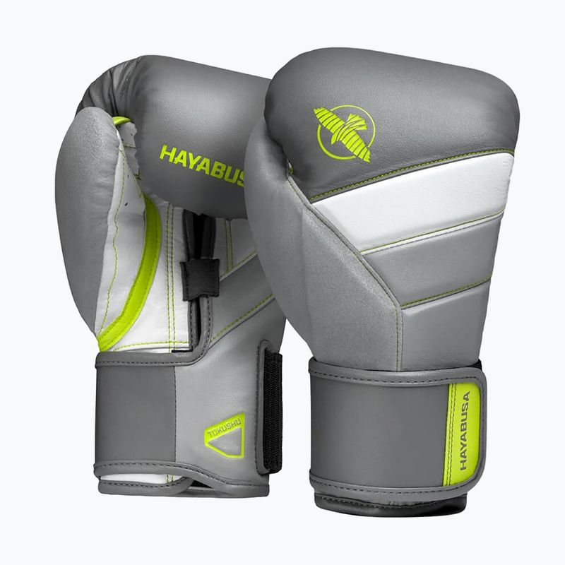 Hayabusa T3 grey-yellow boxing gloves T314G 7