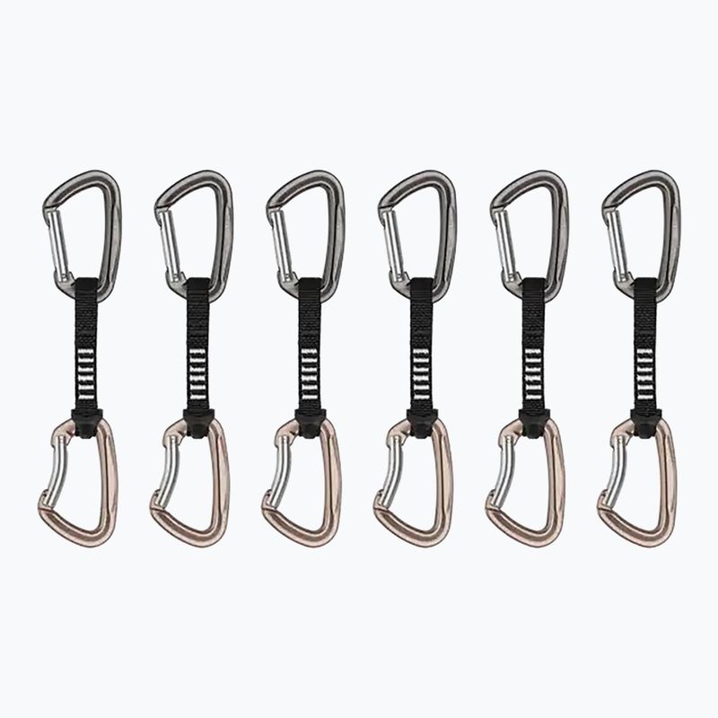 Grivel ALL-Round Alpha 6 pack 11 cm black/yellow climbing quickdraw set