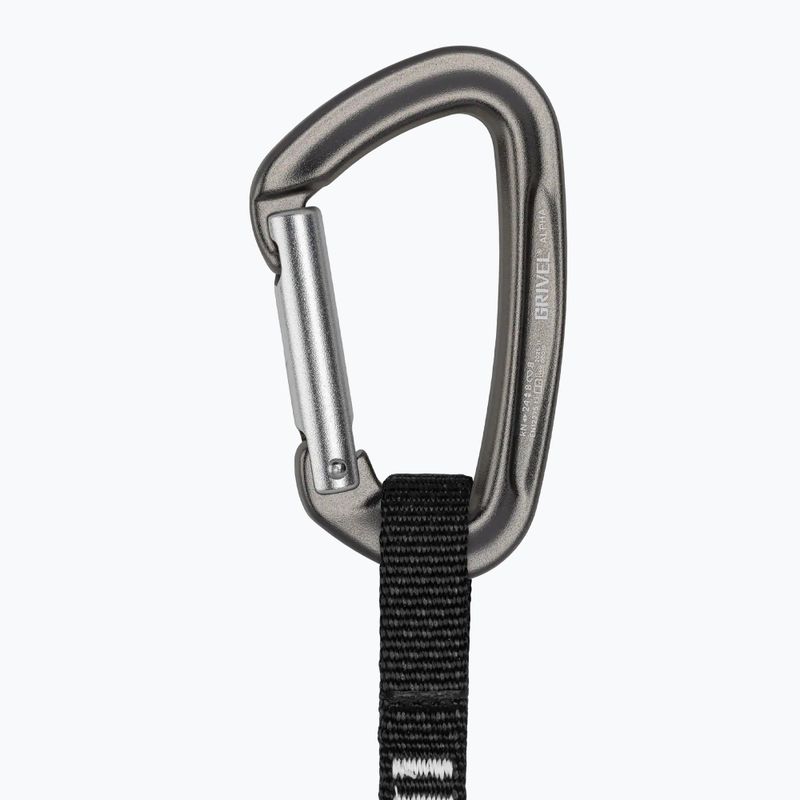 Grivel ALL-Round Alpha 6 pack 11 cm black/yellow climbing quickdraw set 3