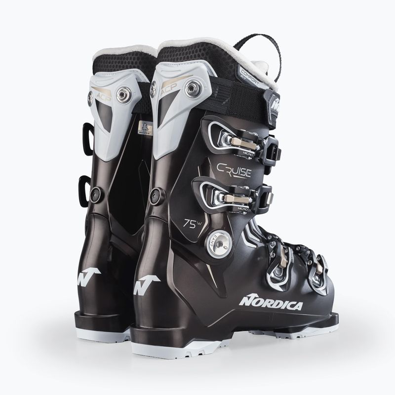 Women's Ski Boots Nordica The Cruise 75 W pearl black/white/gold 11
