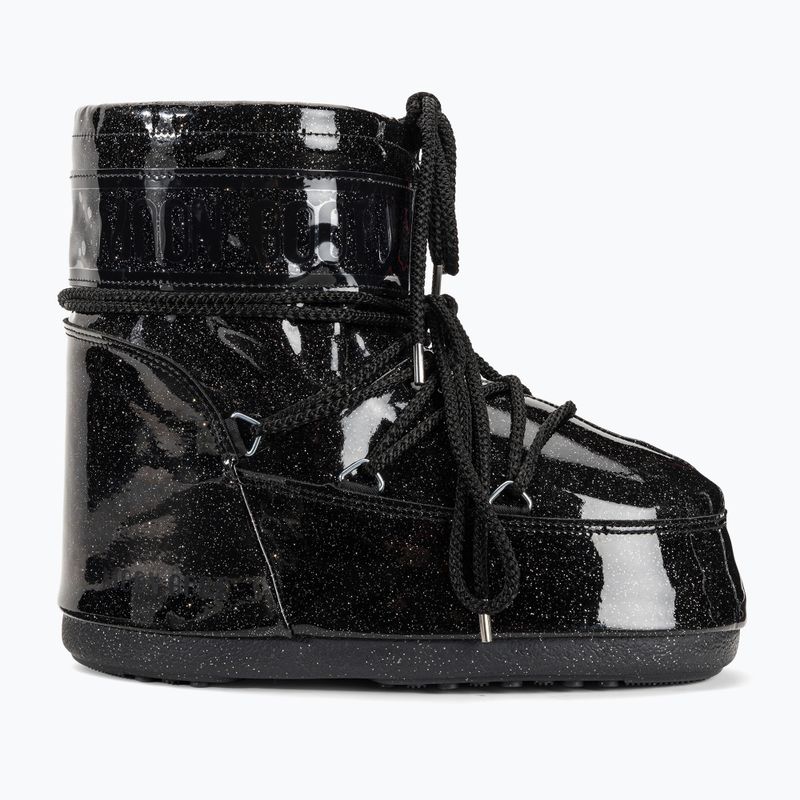 Women's Moon Boot Icon Low Glitter black 2