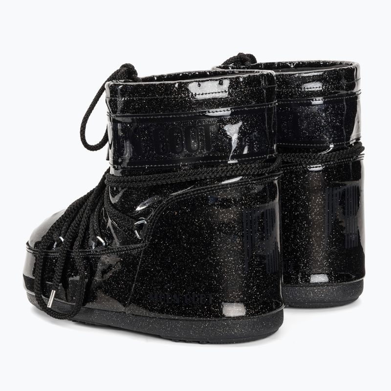 Women's Moon Boot Icon Low Glitter black 3