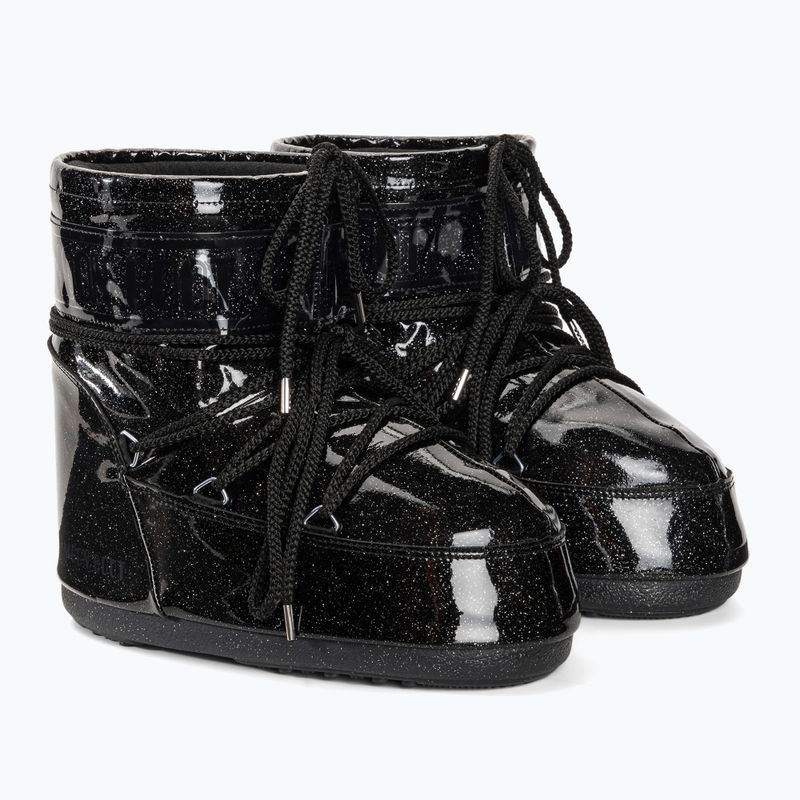 Women's Moon Boot Icon Low Glitter black 4
