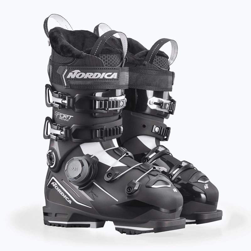 Women's ski boots Nordica Sportmachine 3 95 W BOA GW black/purple irid./white 7