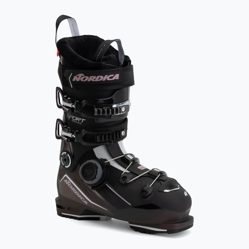 Women's ski boots Nordica Sportmachine 3 95 W BOA GW black/purple irid./white