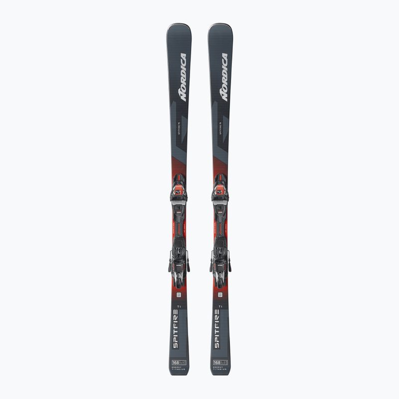 Alpine skis Nordica Spitfire TI + bindings TP2LT11 FDT grey/blue/red/silver