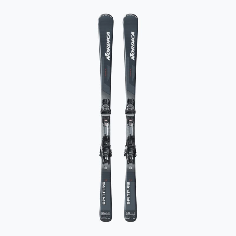 Alpine skis Nordica Spitfire 75 + bindings TP2COMP10 FDT grey-blue/white