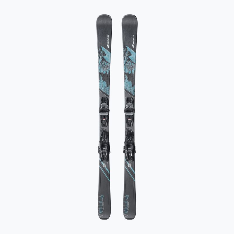 Women's alpine skis Nordica Wild Belle 78 + bindings TP2COMP10 FDT black/water