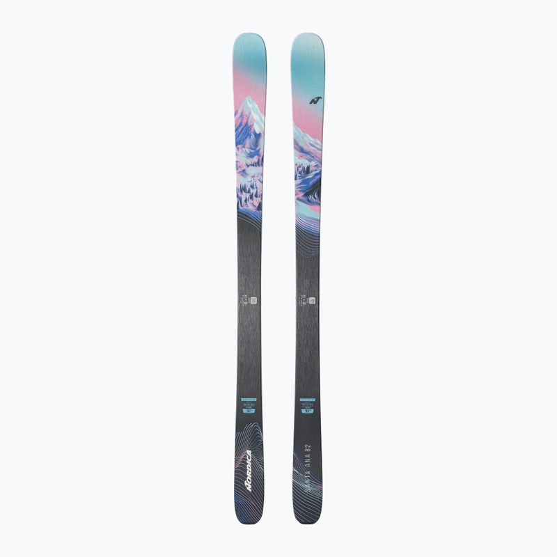 Women's alpine skis Nordica Santa Anna 82 Flat light/blue/coral/midnigh