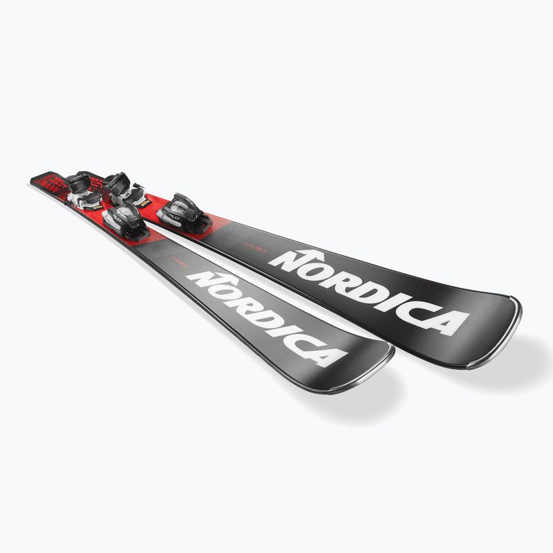 Kids' alpine skis Nordica Doberman Combi Pro S + J7.0 FDT bindings anthracite/red 4