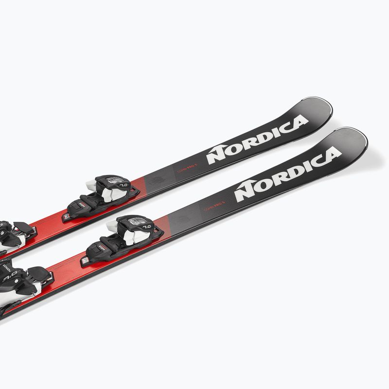 Children's alpine skis Nordica Doberman Combi Pro S + bindings J7.0 FDT anthrazite/red 6
