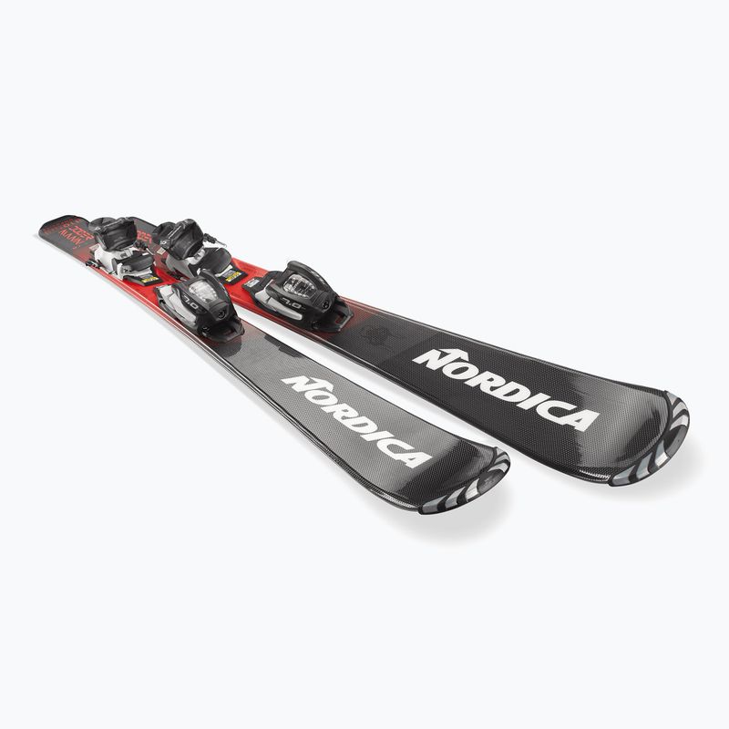 Kids’ downhill skis with bindings Nordica Team JR (110-150) + J7.0 FDT black/red 4