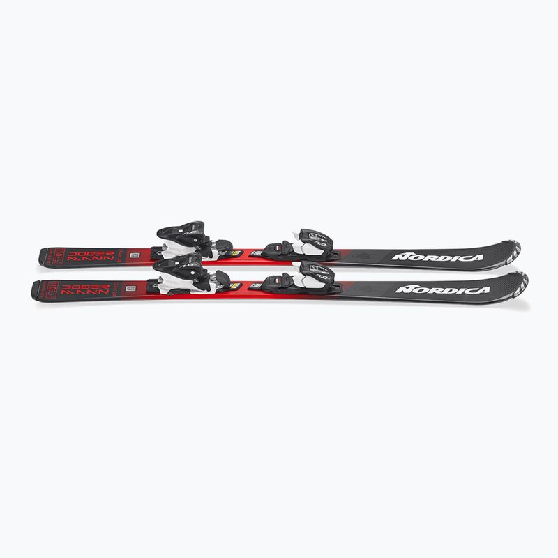 Kids’ downhill skis with bindings Nordica Team JR (100-140) + J4.5 FDT black/red 5