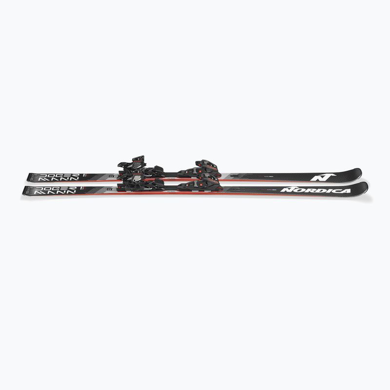 Downhill skis with bindings Nordica Doberman Multigara DC + Comp 13 FDT black/white 5