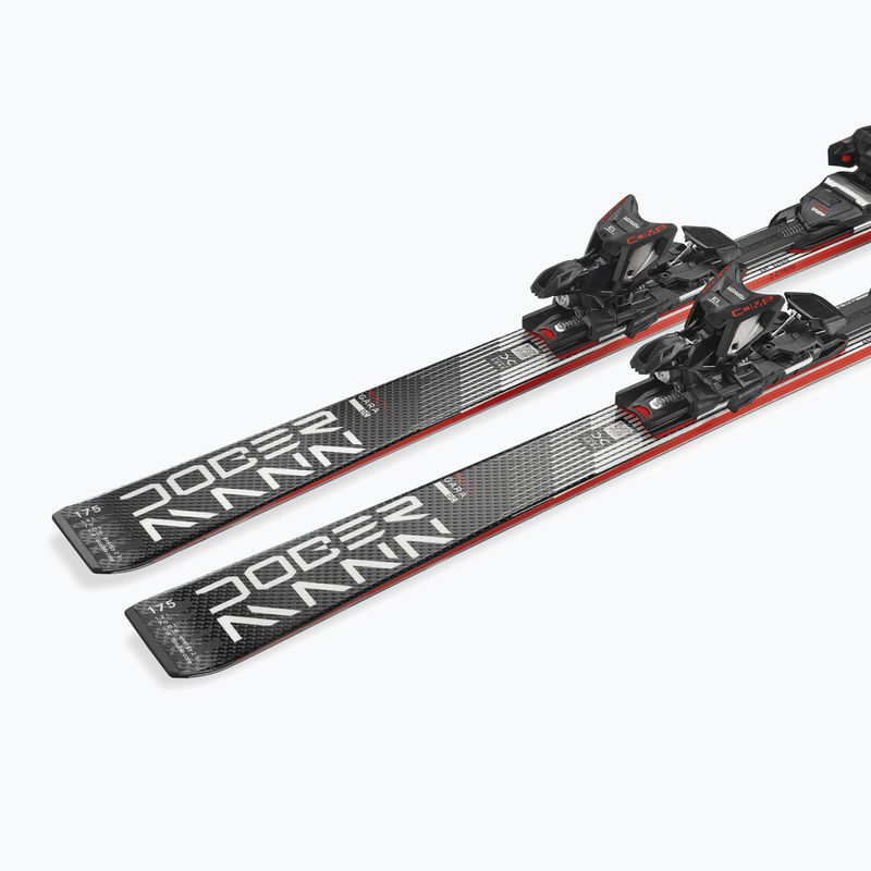 Downhill skis with bindings Nordica Doberman Multigara DC + Comp 13 FDT black/white 7