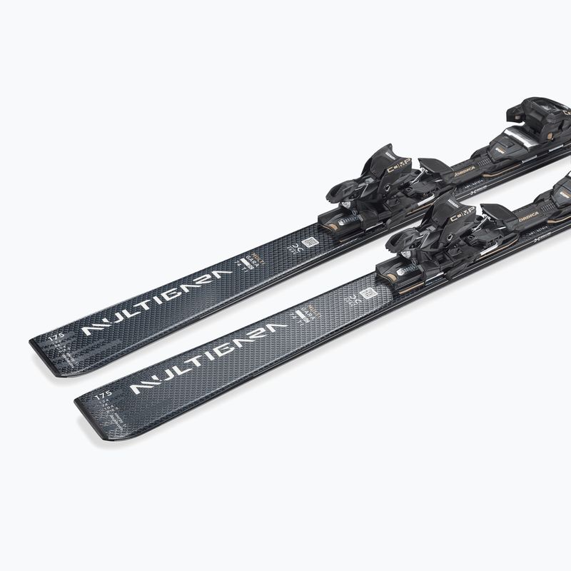 Downhill skis with bindings Nordica Multigara DC 74TI + Comp 12 FDT greyblue/white 7
