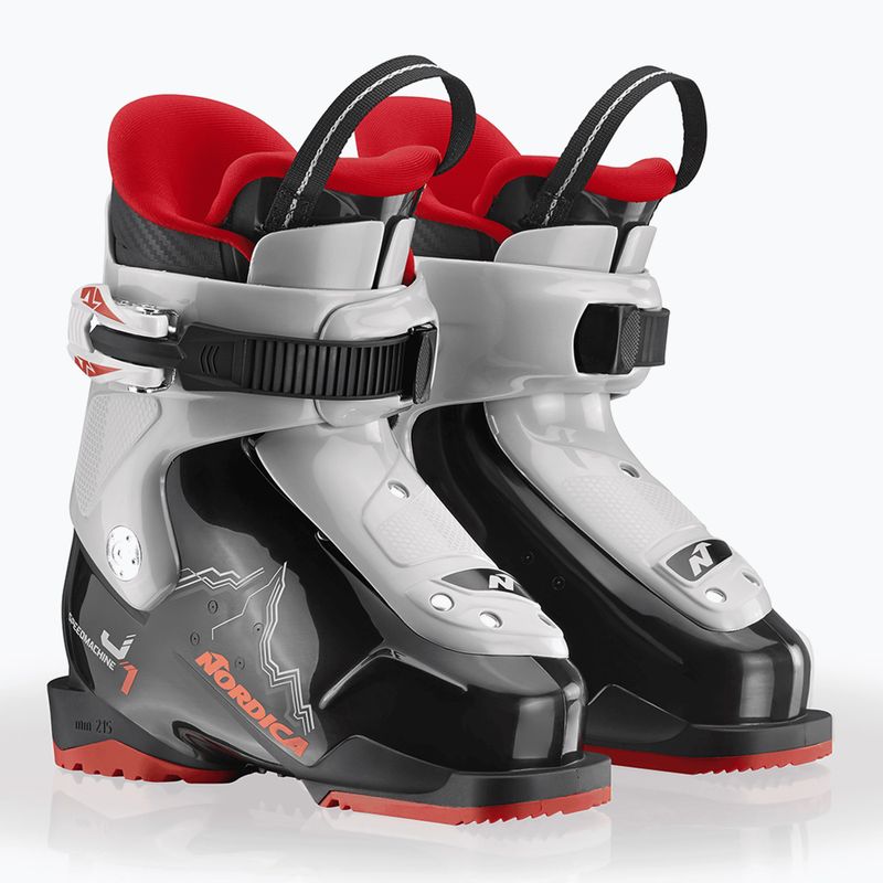 Children's ski boots Nordica Speedmachine J 1 black/grey/red 7