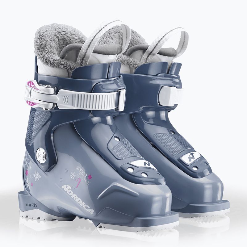 Children's ski boots Nordica Speedmachine J 1 blue/light blue/fucsia 7