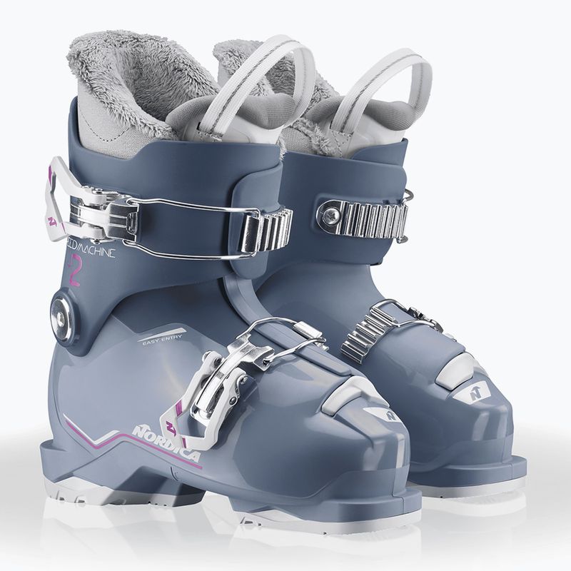 Children's ski boots Nordica Speedmachine J 2 blue/light blue/fucsia 7