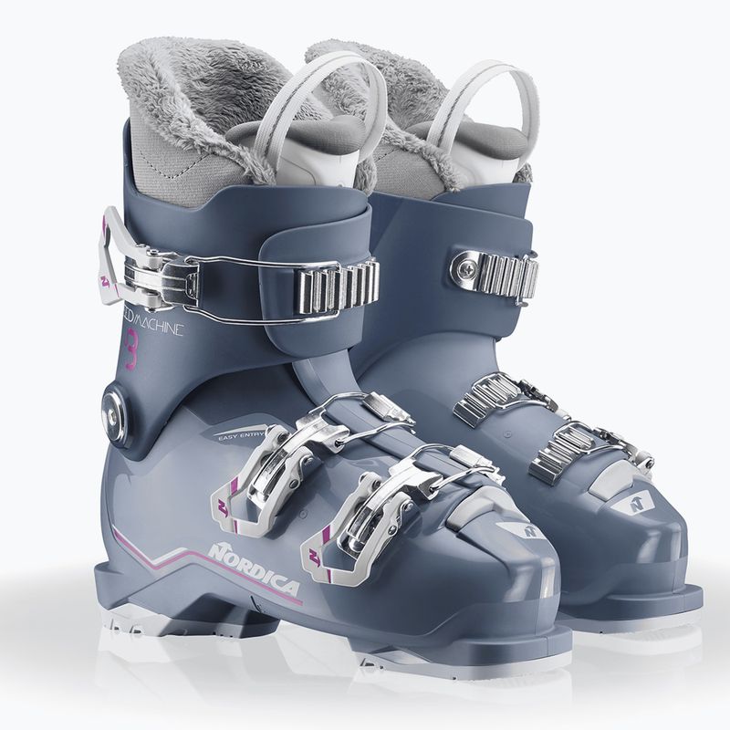 Children's ski boots Nordica Speedmachine J 3 blue/light blue/fucsia 7