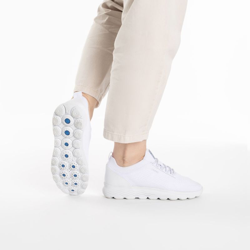 Geox Spherica white women's shoes 2
