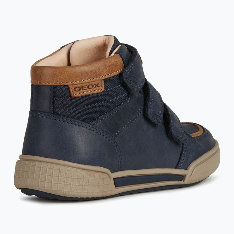 Geox Poseido navy/cognac children's shoes 10