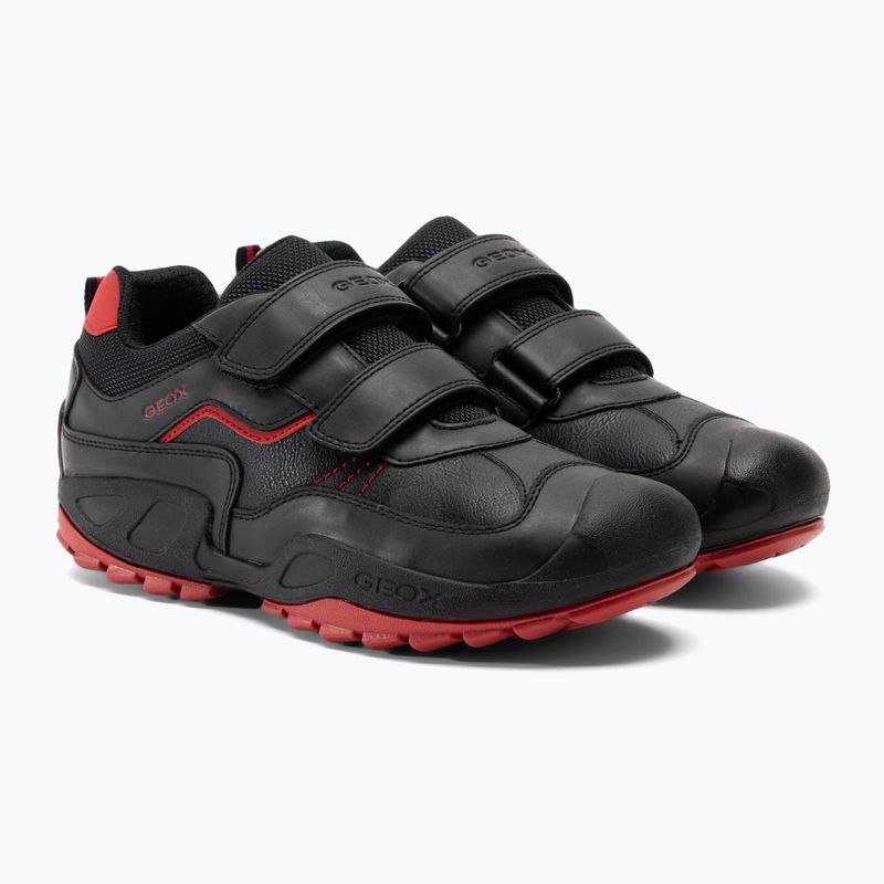 Geox New Savage black/red junior shoes 4