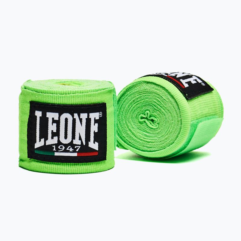 Boxing wraps Leone 1947 Hand Wraps 350 cm verde fluo/fluo green
