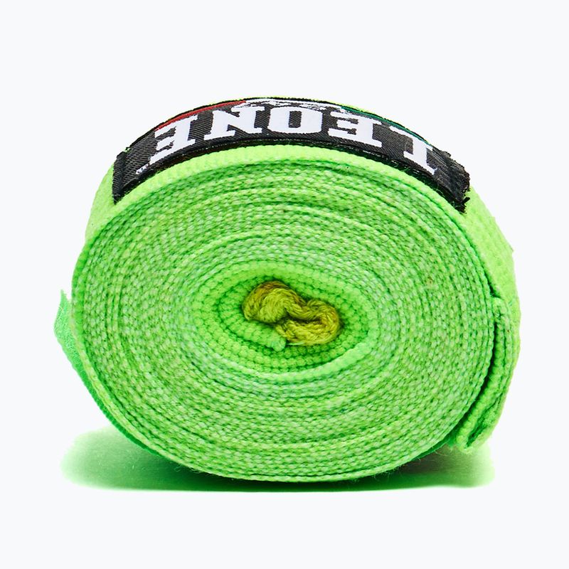 Boxing wraps Leone 1947 Hand Wraps 350 cm verde fluo/fluo green 4