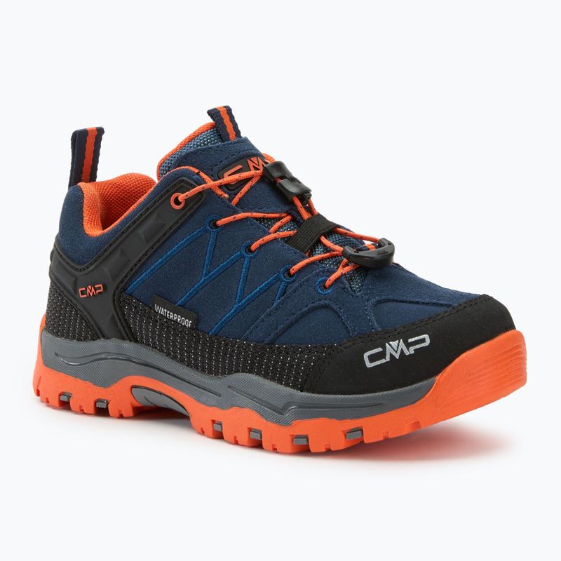 CMP children's trekking boots Rigel Low Wp b.blue / arancio