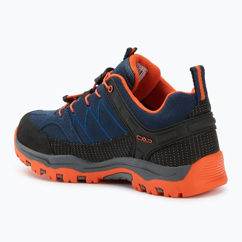 CMP children's trekking boots Rigel Low Wp b.blue / arancio 3