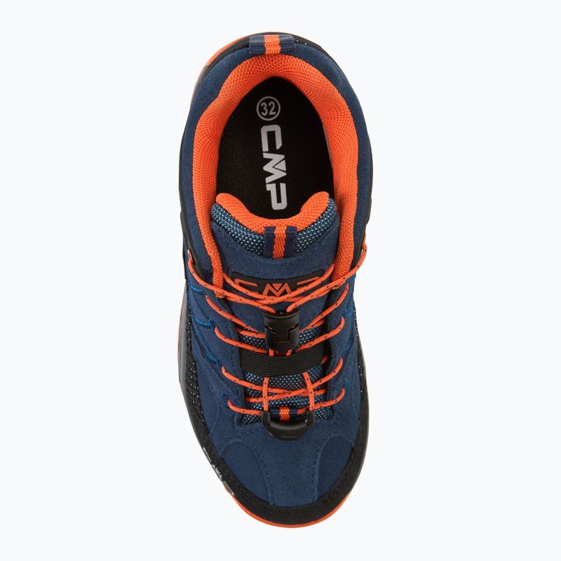 CMP children's trekking boots Rigel Low Wp b.blue / arancio 5