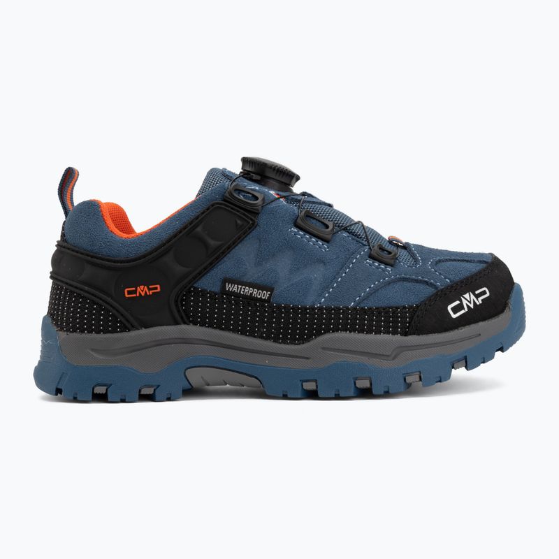 Children's trekking boots CMP Kiruna Low FitGo Waterproof bluestone/arancio 2