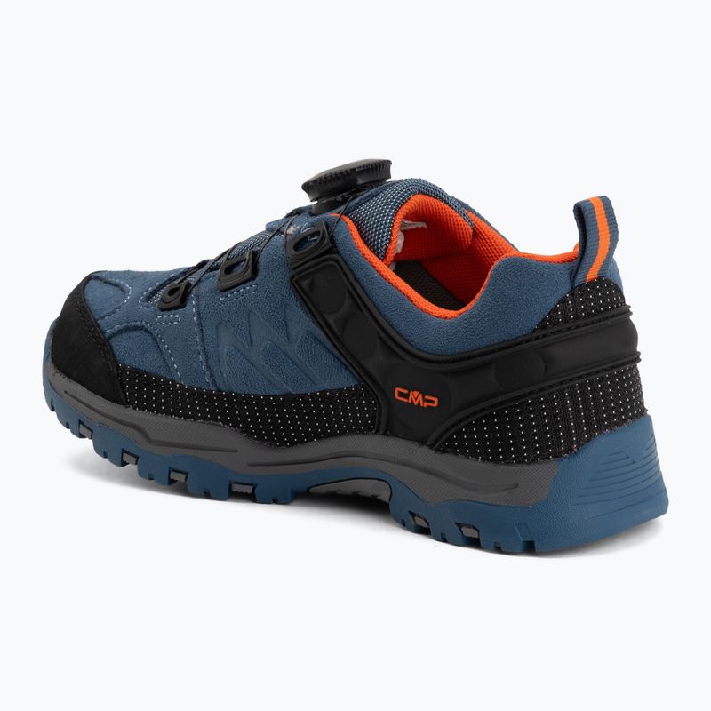 Children's trekking boots CMP Kiruna Low FitGo Waterproof bluestone/arancio 3