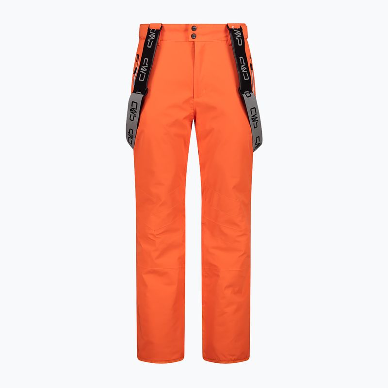 Men's CMP ski trousers 3W04467 fanta fluo