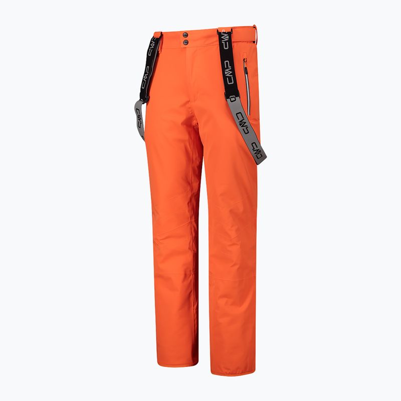 Men's CMP ski trousers 3W04467 fanta fluo 3